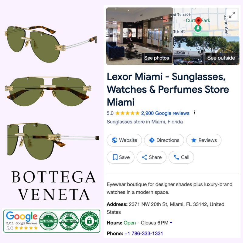 Bottega Veneta Sunglasses BV1342S-003 59 UNISEX METAL upc 889652515908