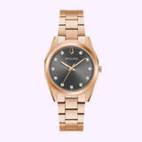 Bulova 97P156 Surveyor Rose Gold Aço Inoxidável Strap Relógios Femininos