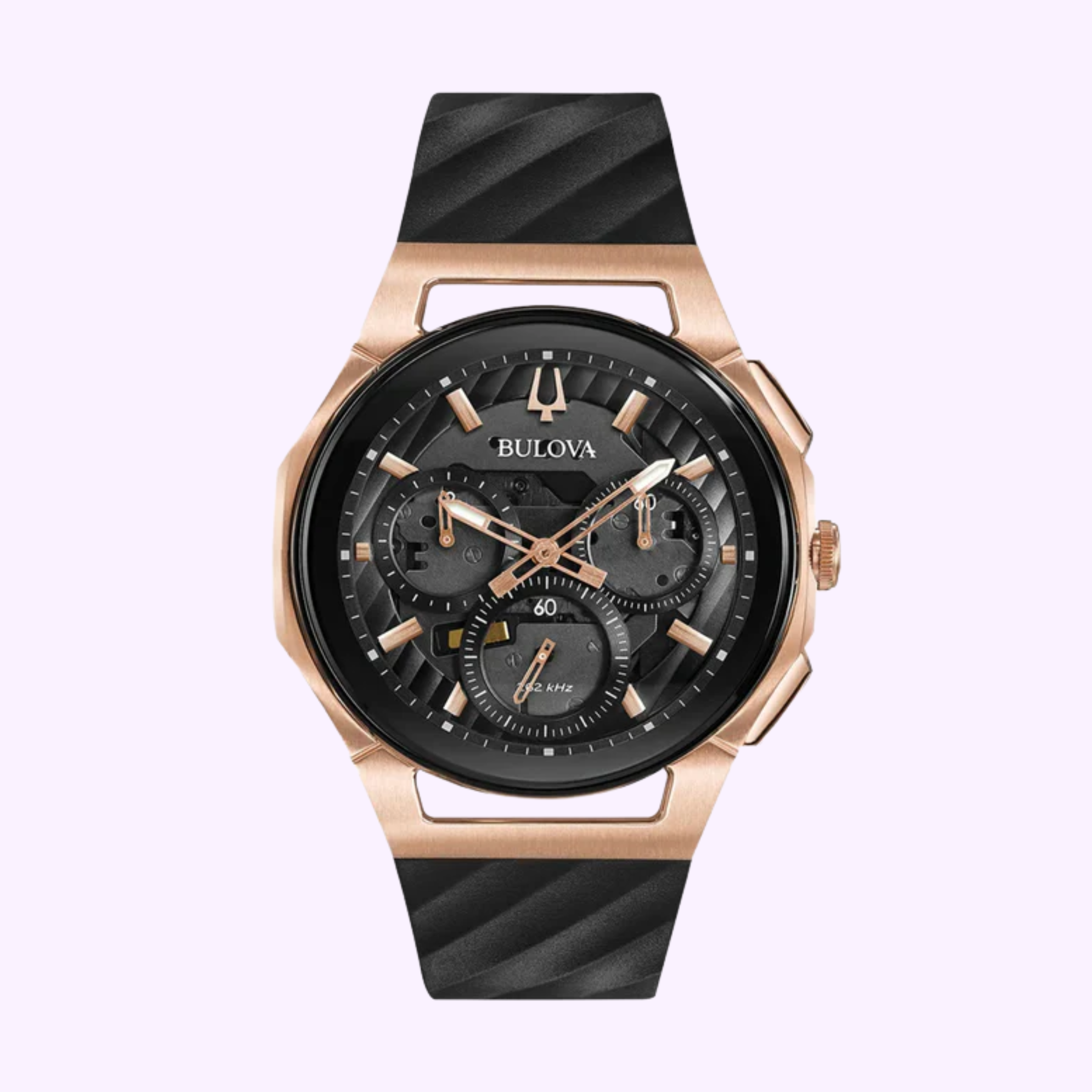 Bulova 98A185 Curv Chronograph Black Dial Men Watches – Lexor Miami