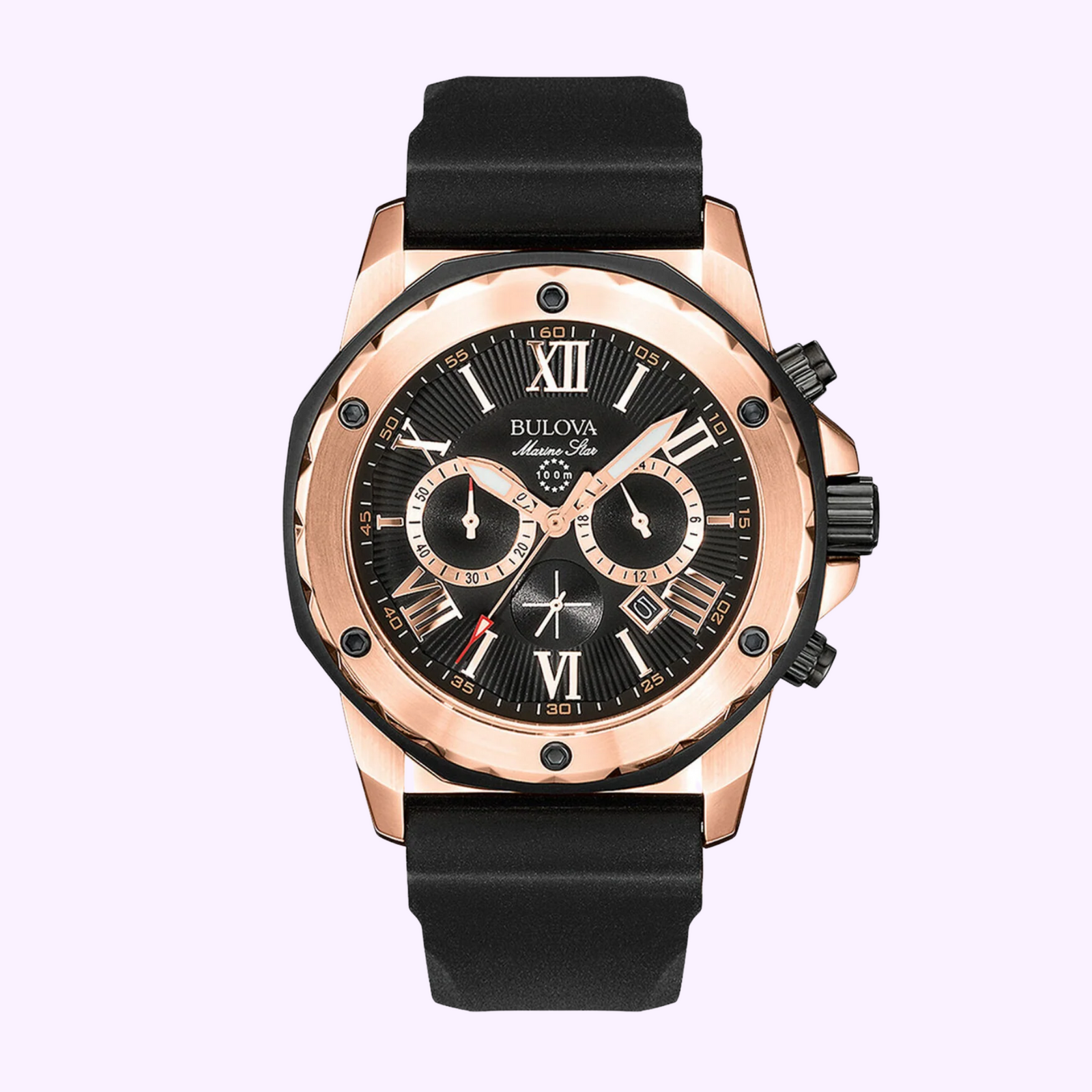 Bulova 98B104 Marine Star Black Silicone Strap Men Watches – Lexor 