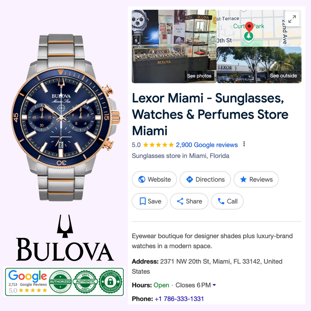 Relojes unisex Bulova 98B301 Marine Star Series C – Lexor Miami