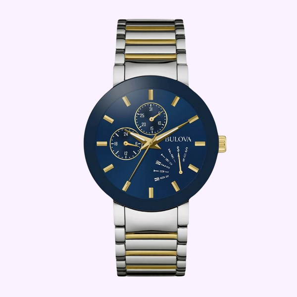 Reloj para hombre Bulova 98C123 Futuro de acero inoxidable de dos tonos y 40 mm
