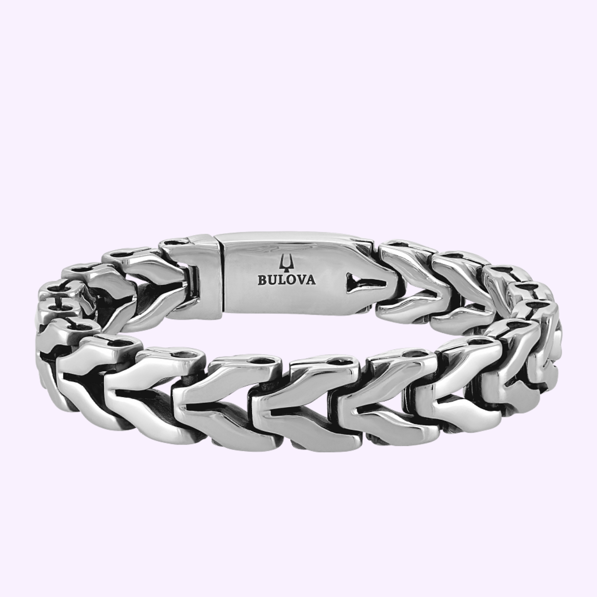 Angle View Bulova Jewelry Icon Bracelet BVB1147-NMASTNA