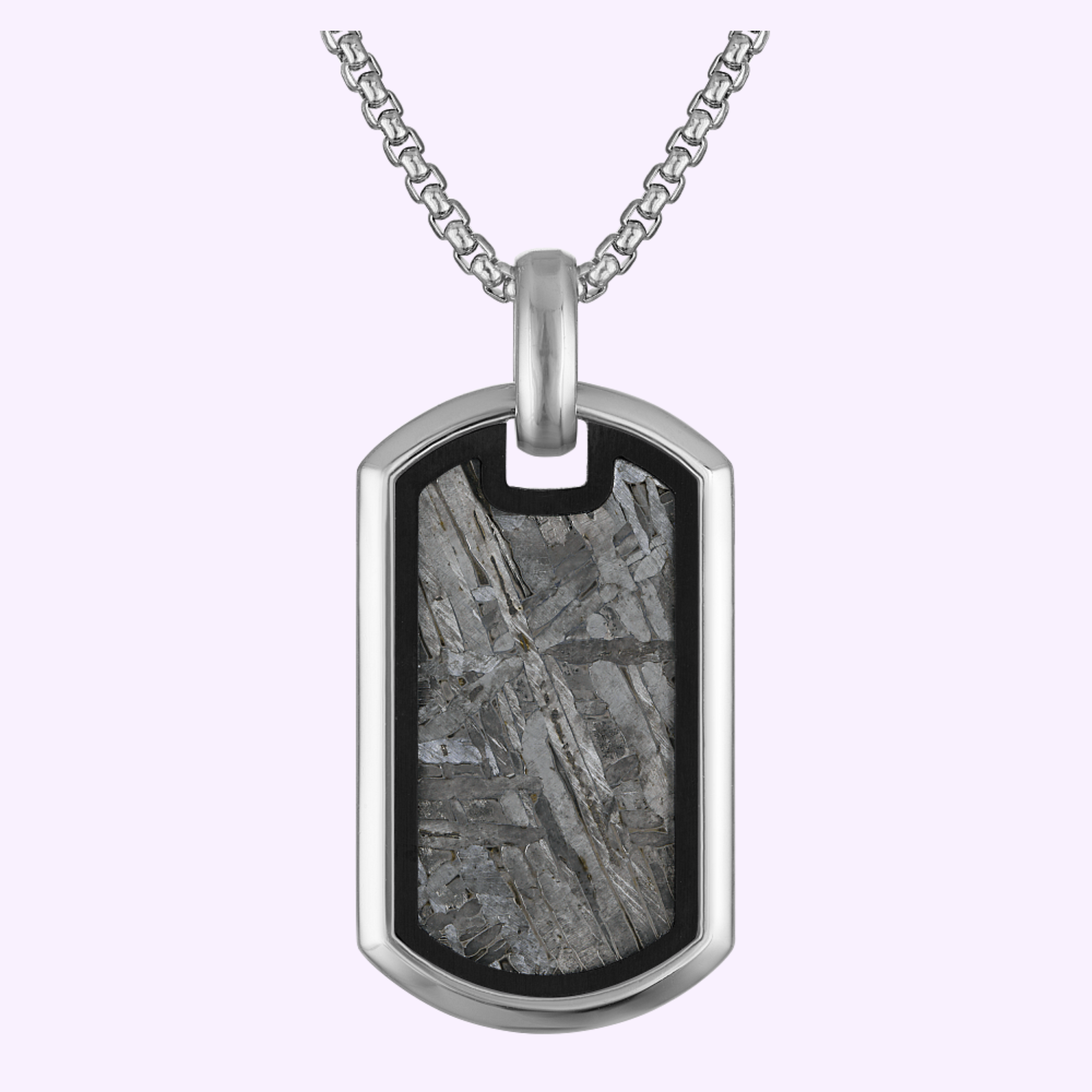 Bulova  jewelry Icon Pendant Stainless Steel with Meteorite BVP1114-WLSTNA