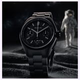 Angle View Bulova Lunar Pilot Black Hole 98A335