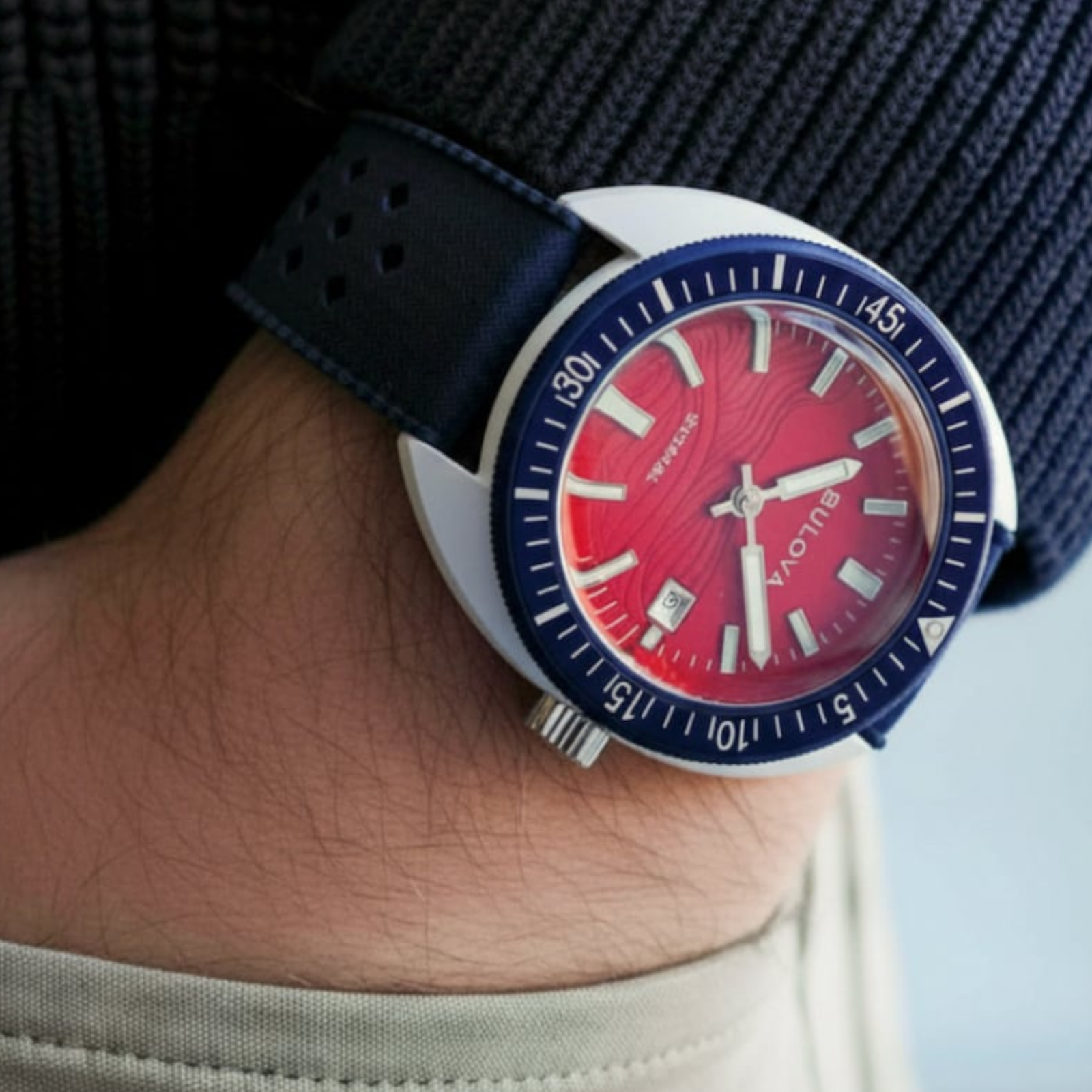 Bulova Snorkel Dial Close Up