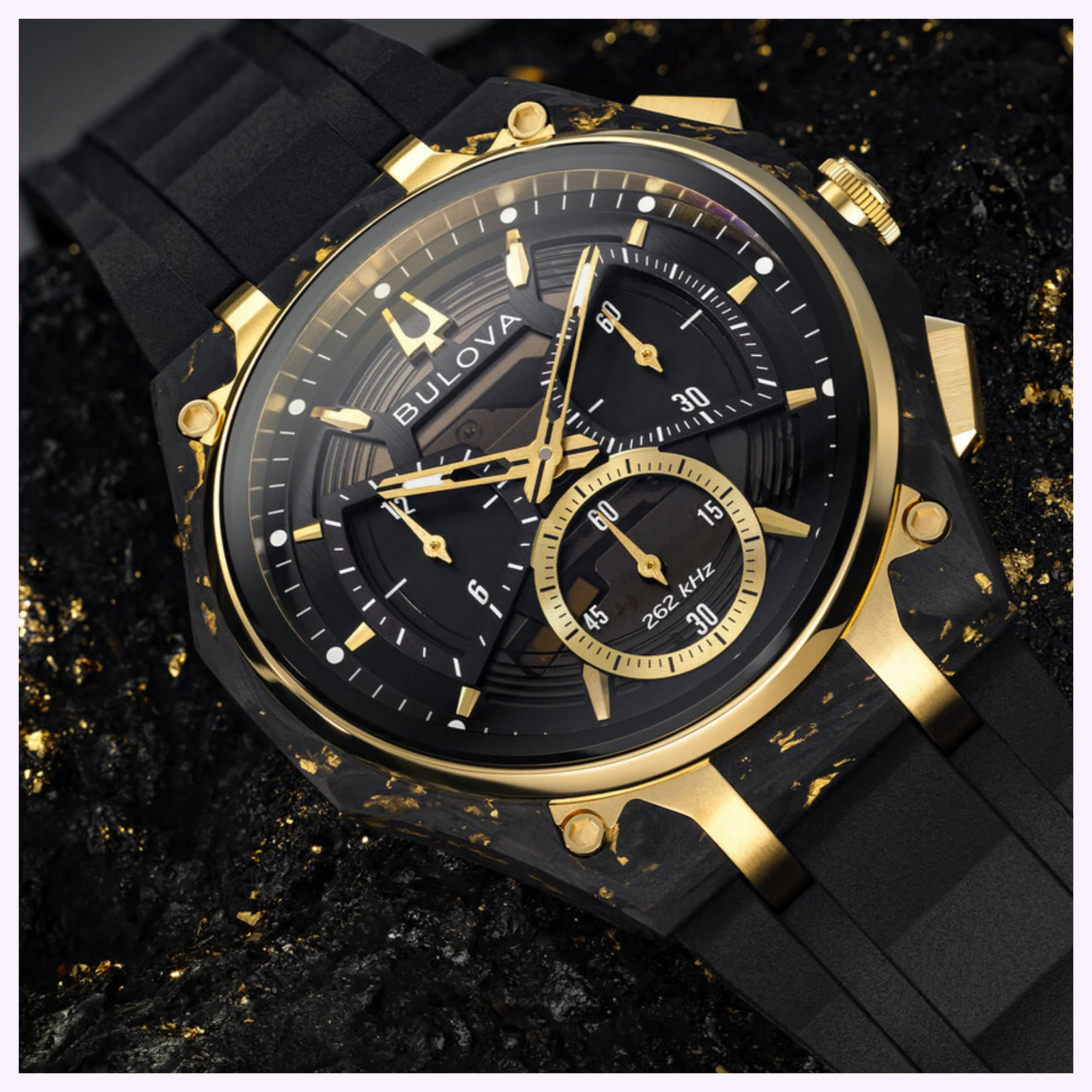 Bulova Watches 98A328 NEW SPECIAL EDITION CURV Forged Carbon