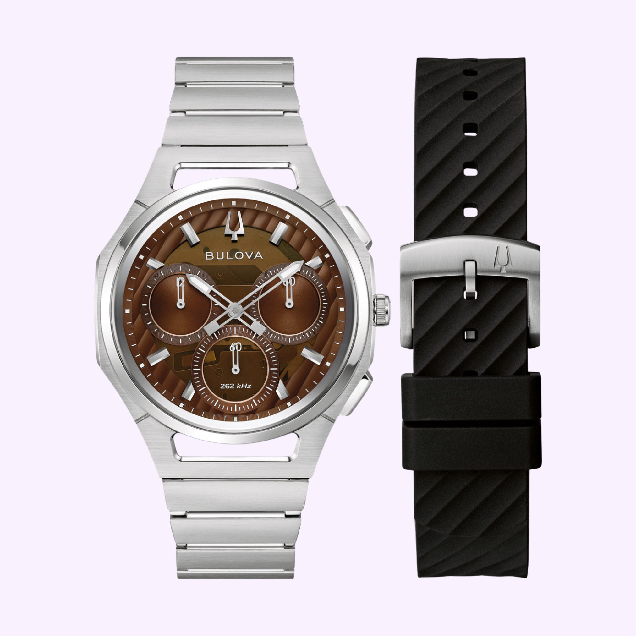 Front View Bulova Watches Curv Chronograph 96K117