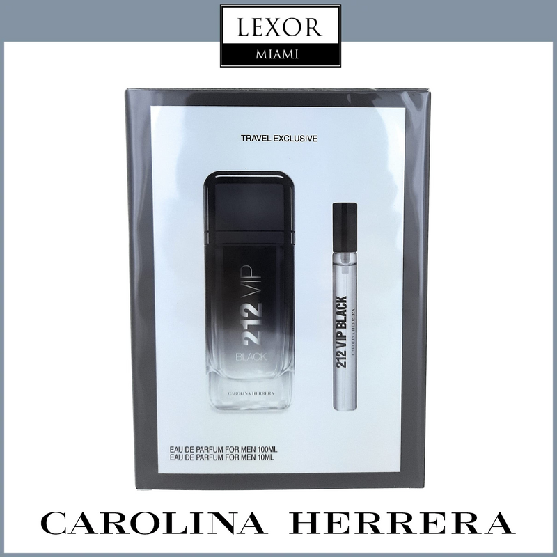 Carolina Herrera 212 VIP Men Travel Set 3.4oz EDT + EDT 0.34oz Men Perfume