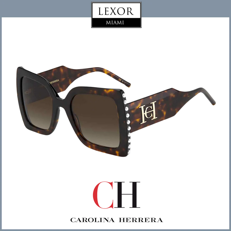 Carolina Herrera CH 0001/S 0086-HA HAVANA Óculos de Sol Femininos