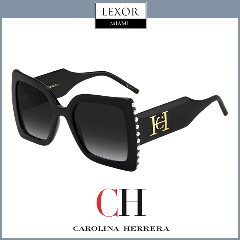 Carolina Herrera CH 0001/S 0807-90 BLACK Women Sunglasses