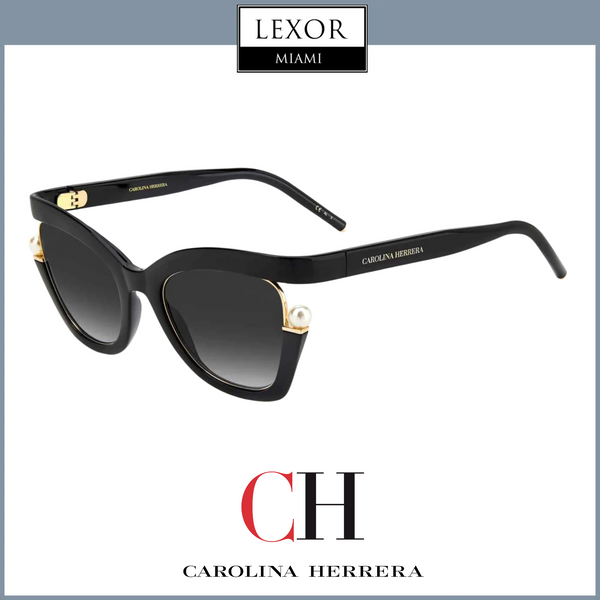 Carolina Herrera CH 0002/S 0807-90 BLACK Women Sunglasses