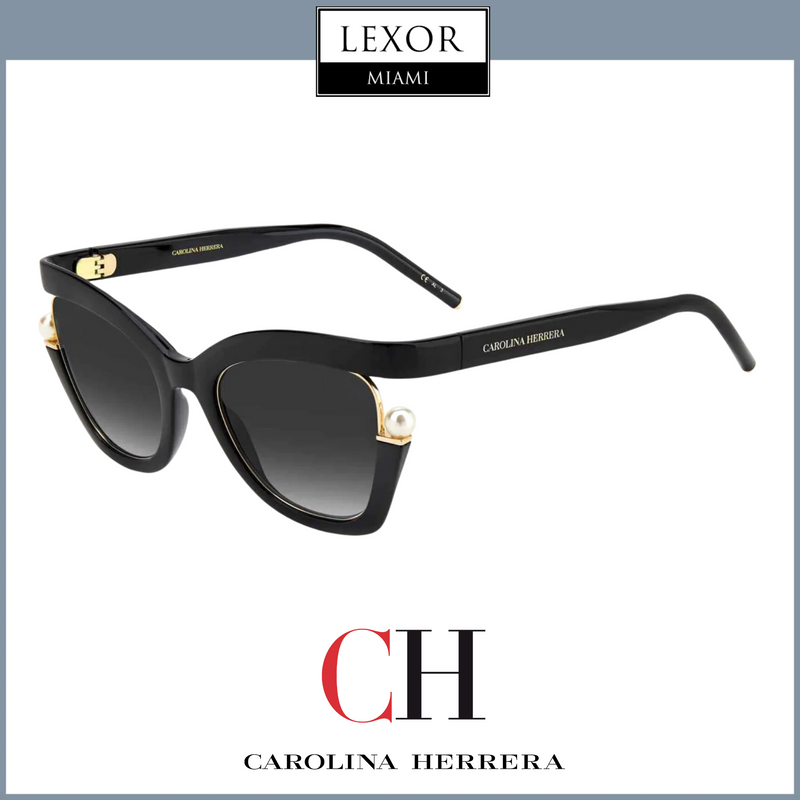 Carolina Herrera CH 0002/S 0807-90 PRETO Óculos de Sol Femininos