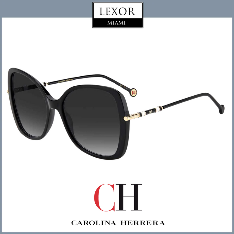 Carolina Herrera CH 0025/S 0807-90 BLACK Women Sunglasses