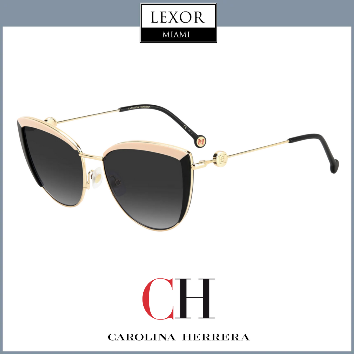 Brand New Carolina Herrera Sunglasses – SHE647 0AQ8 (54/17/140) CAROLINA HERRERA Sunglasses | 40% Discount - US main image 4