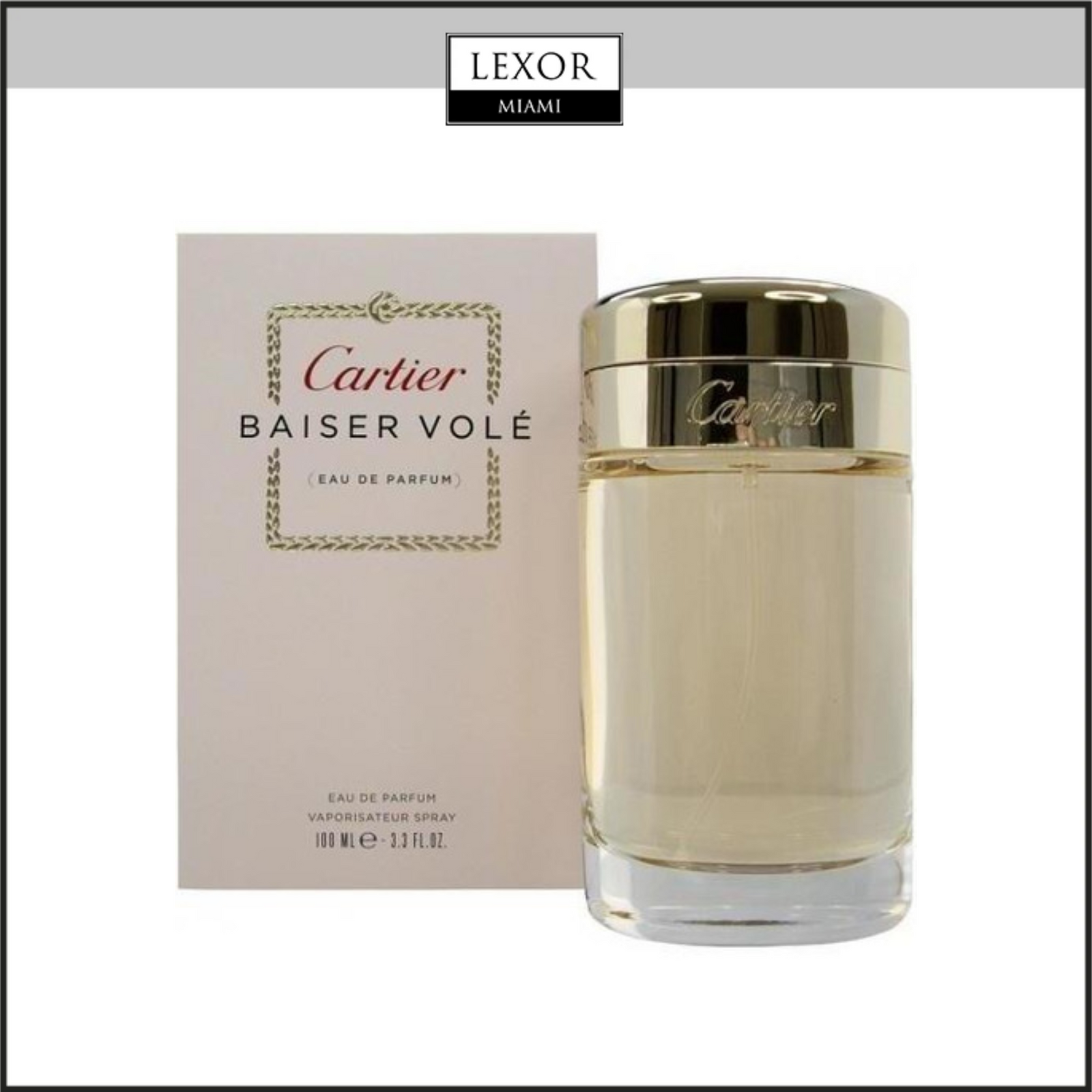 CARTIER BAISER VOLE PARFUM 3.4 Women Perfume Lexor Miami