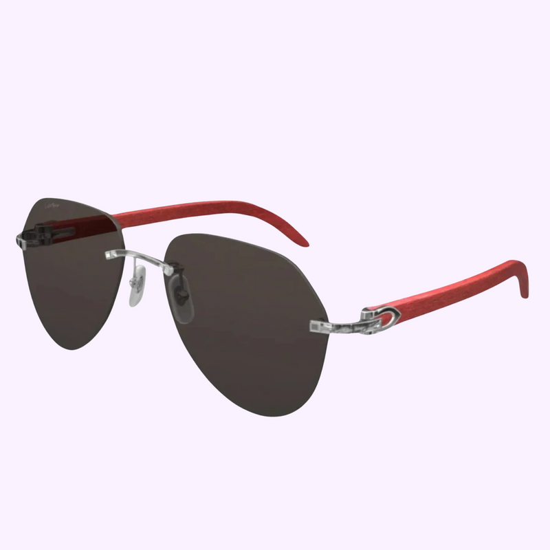 Gafas de sol Cartier CT0007CS 057 Hombre METAL MADERA