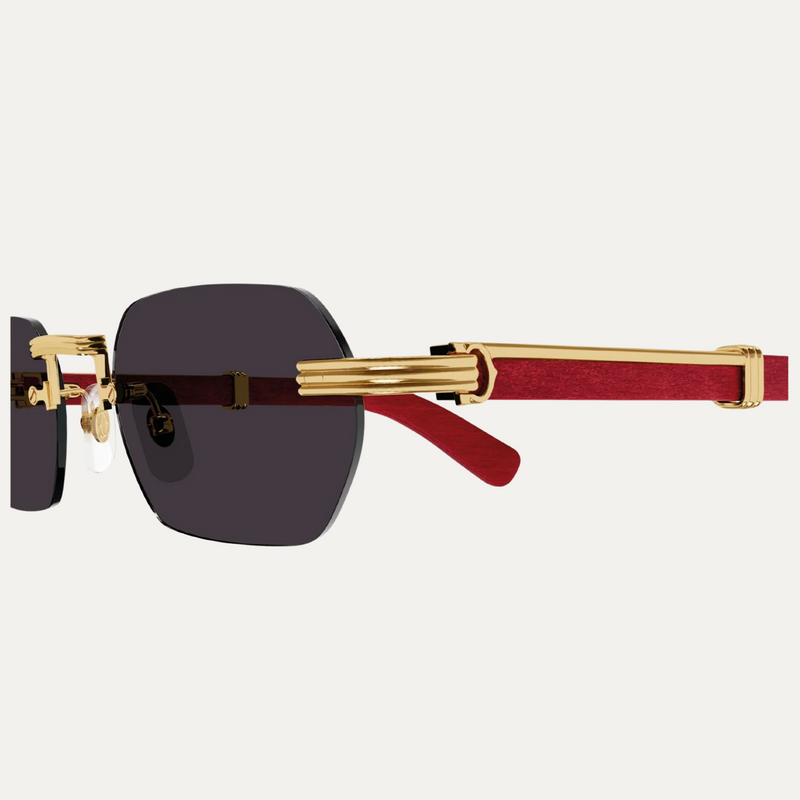 Cartier Sunglasses CT0362S -004 54-21 MEN METAL WOOD
