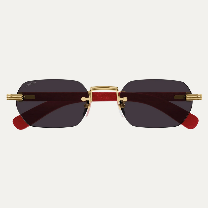 Cartier Sunglasses CT0362S -004 54-21 MEN METAL WOOD – Lexor Cartier Sunglasses CT0362S -004 54-21 MEN METAL WOOD – Lexor