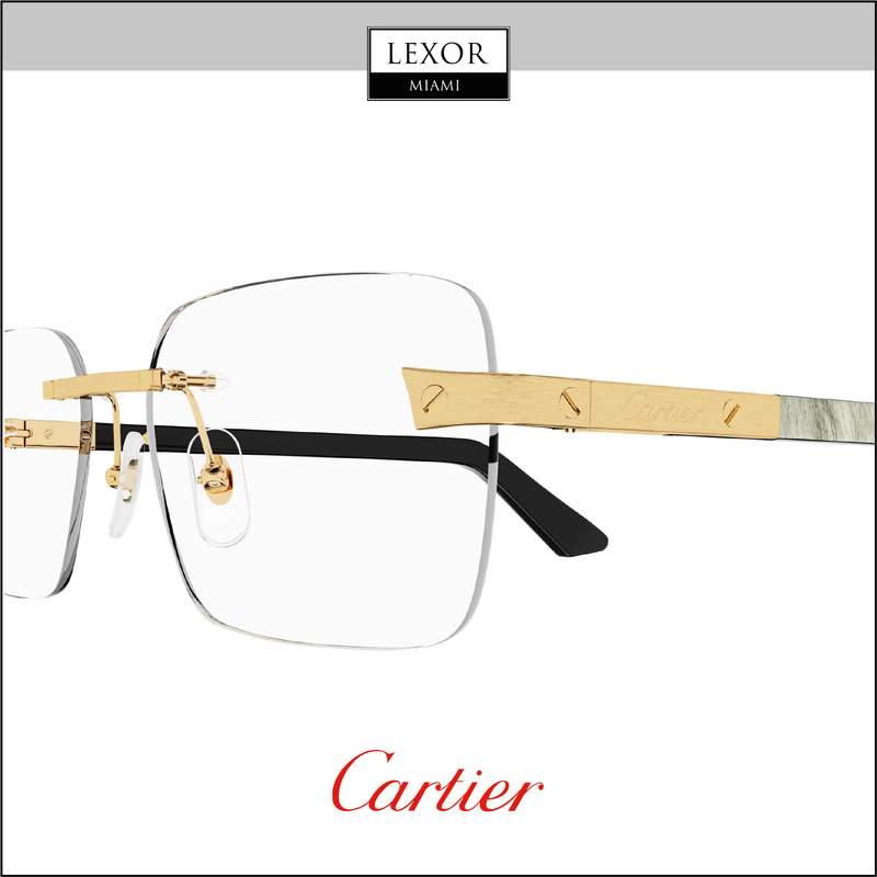 Cartier Exception CT0411O 003 57 Man Optical Frame