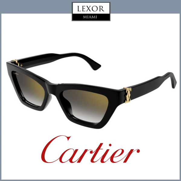 Cartier CT0437S-001 53 Woman Metal Sunglasses