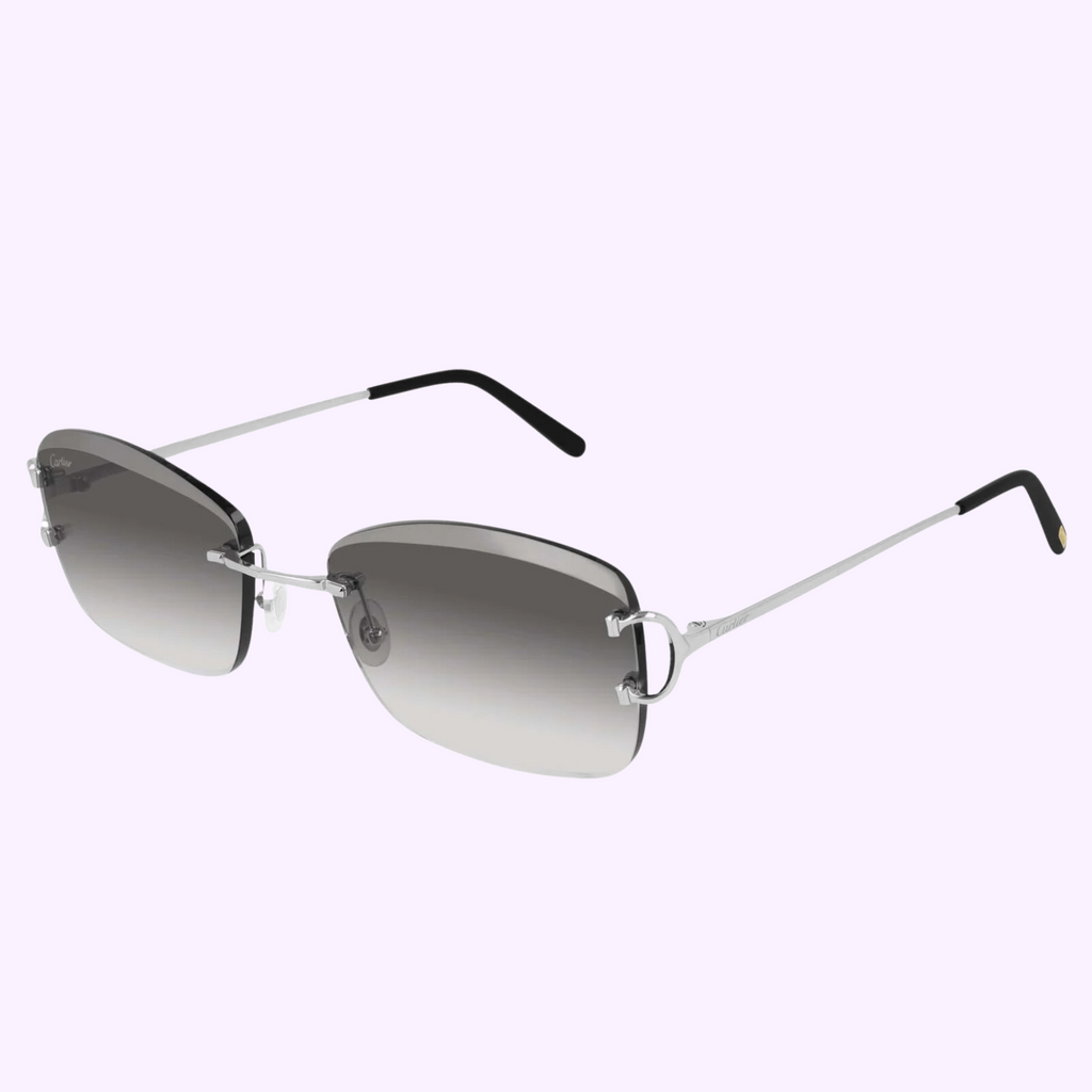 Cartier Ct0010 Rimless Cartier CT0010RS 001 57 Unisex Sunglasses – Lexor Miami