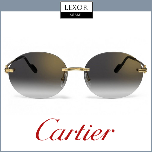 Cartier CT0011CS 037 Unisex Metal Sunglasses