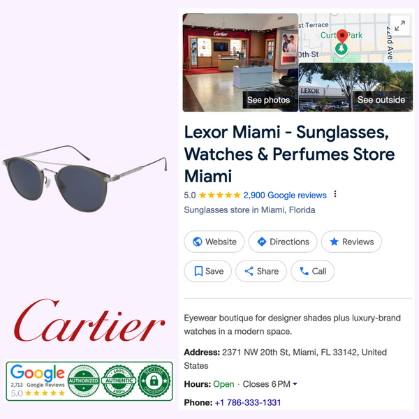 Gafas de sol unisex Cartier CT0015S 006 52