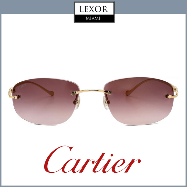 Cartier CT0026RS-001 55 Sunglasses Women Metal