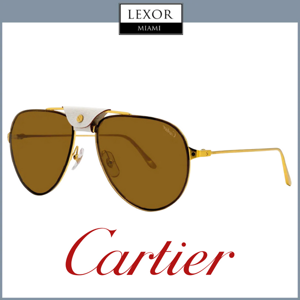 Cartier CT0166S-005 60 Sunglasses Men Metal