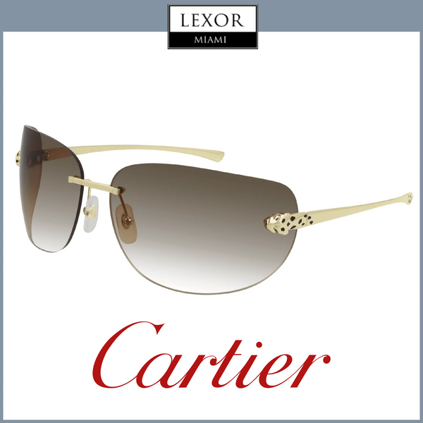 Cartier CT0266S 004 61 Óculos de sol femininos de metal