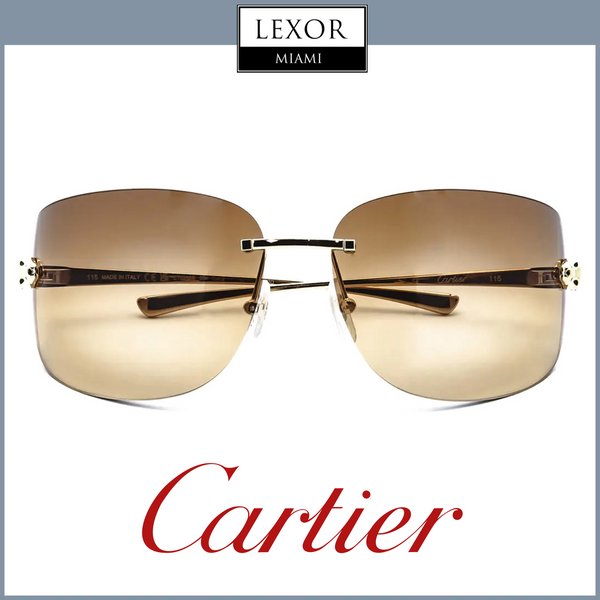Cartier CT0266S 004 61 Óculos de sol femininos de metal