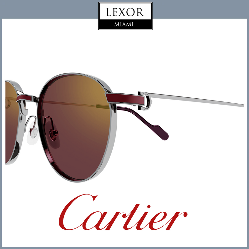 Cartier CT0335S-003 Ruthenium Men Sunglasses