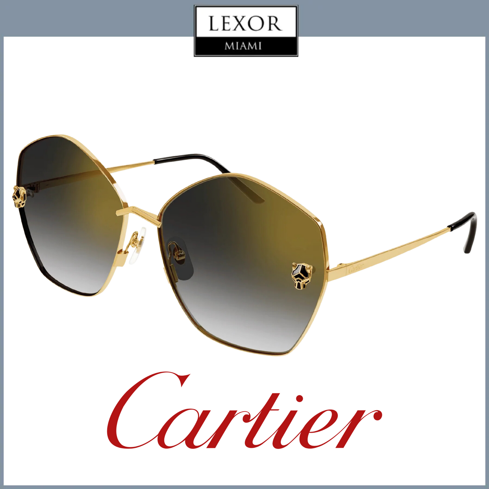 Cartier CT0356S-001 63 Unisex Sunglasses – Lexor Miami