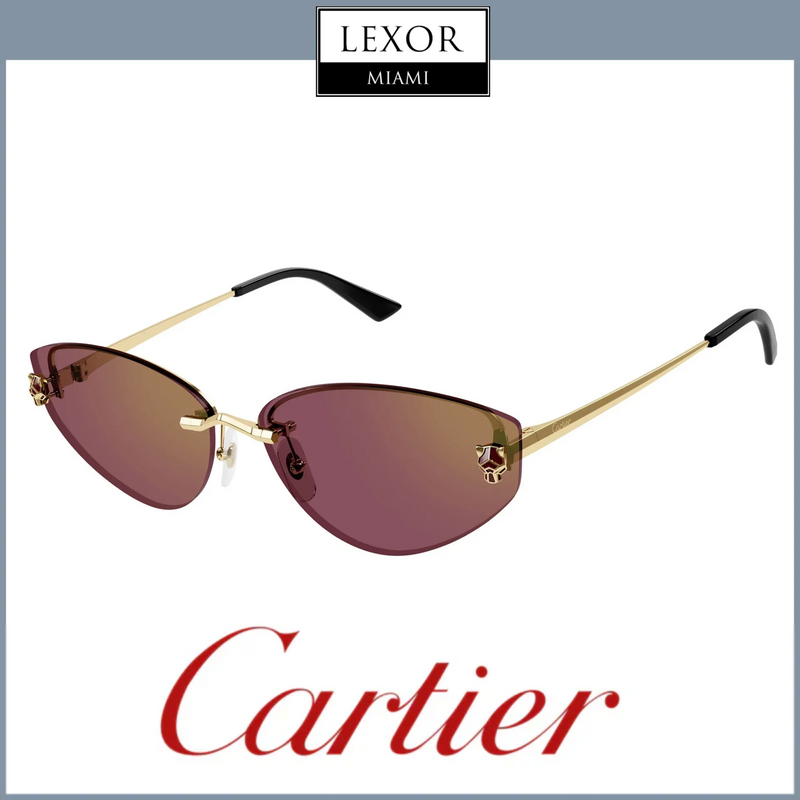 Cartier CT0431S 004 65 Woman Metal Sunglasses