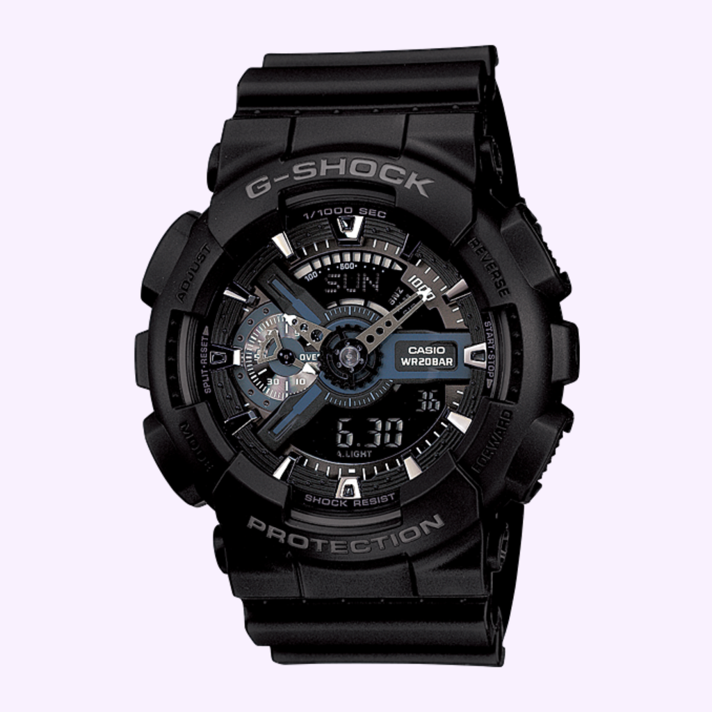G-SHOCK アナログ・デジタル腕時計 ブラック CASIO G-Shock Watch ANALOG-DIGITAL GA110-1B – Lexor Miami