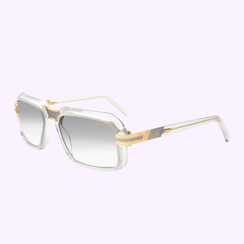 Cazal MOD 8039 004 Flint Grey Bicolour sunglasses with grey gradient lenses, front view