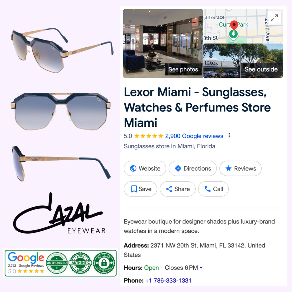 Cazal 9092 C 003 62/15/145 Unisex Sunglasses – Lexor Miami