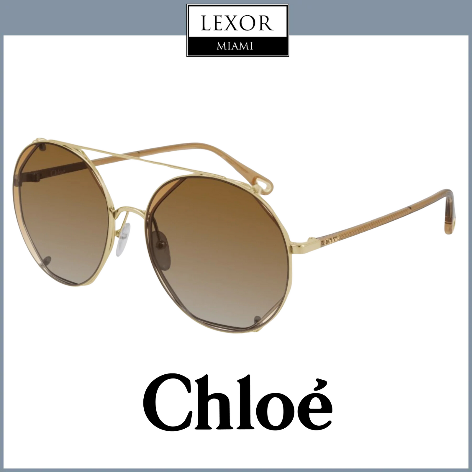 Clip-on Sunglasses CH0041S 001 Gold/Clear 57mm 41