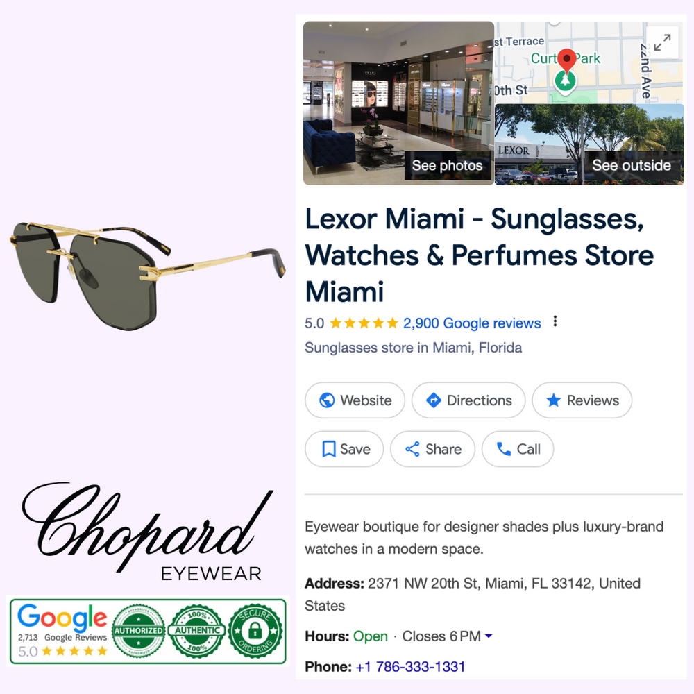 CHOPARD SUNGLASSES SCHL23 640400 upc: 190605511787 – Lexor Miami