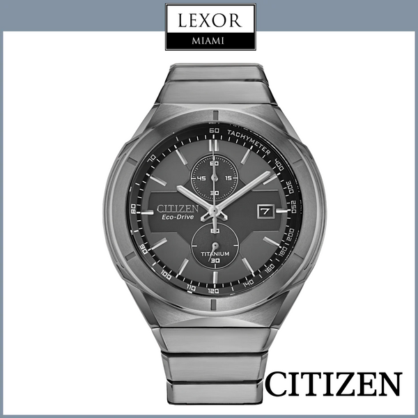 Citizen CA7050-57H Super Titanium Armor Eco-Drive Silver Stainless Steel Strap Men Watches
