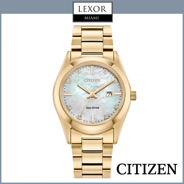 Reloj Citizen EW2702-59D Eco-Drive con correa de acero inoxidable color plata para mujer