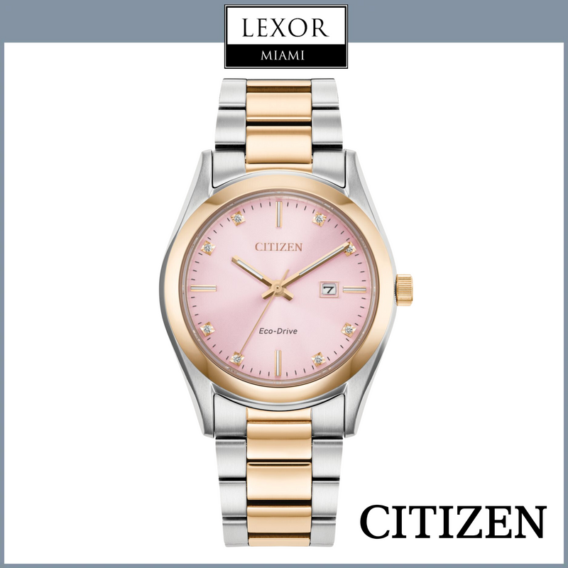 Citizen EW2706-58X LAD ECO WR100 SSTRG Bracelet PINK