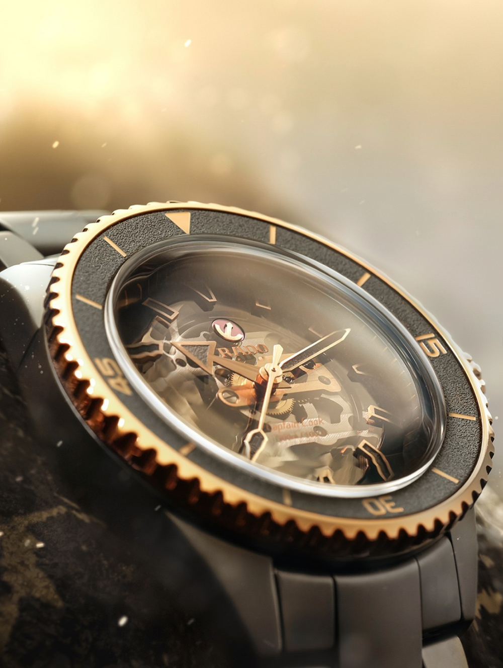 Rado Captain Cook High-Tech Ceramic Skeleton Watches R32192152