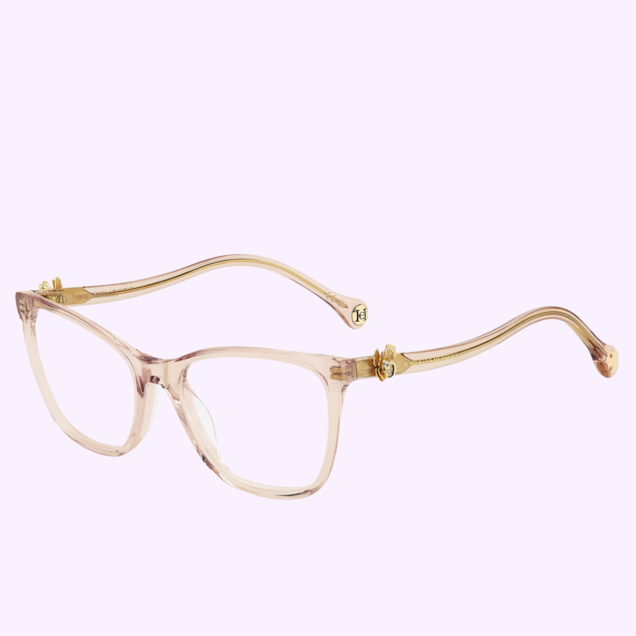 Angle View Carolina Herrera Optical Frames HER 0395G FWM NUDE