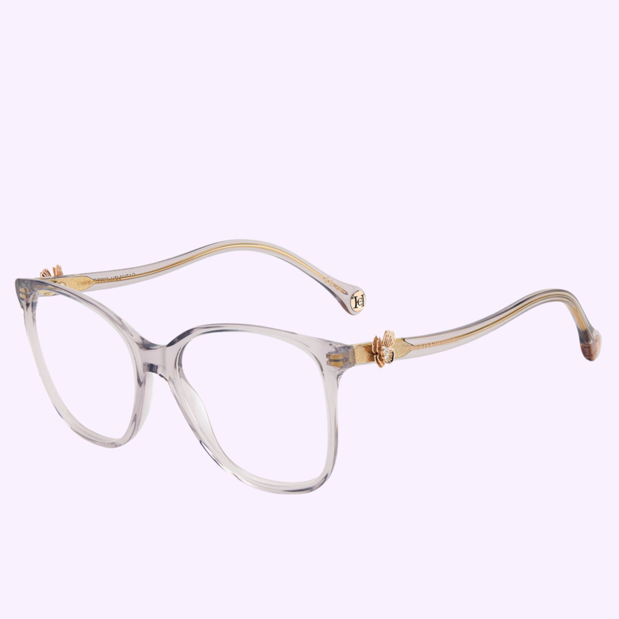 Angle View Carolina Herrera Optical Frames HER 0396 KB7 GREY