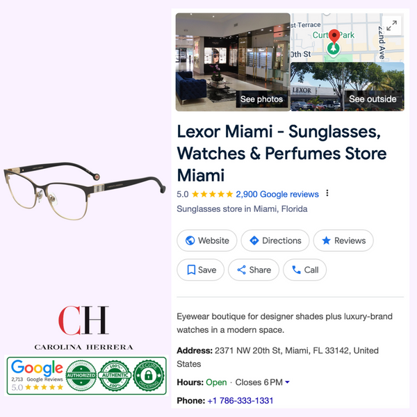 Carolina Herrera Sunglasses HER 0267 I46 Women upc 197737072315