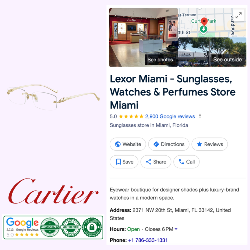 Cartier CT00610 002 53 Unisex Optical Frame – Lexor Miami