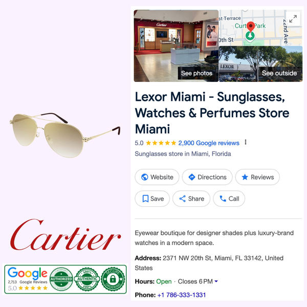 Cartier CT0233S 002 61 Unisex Sunglasses