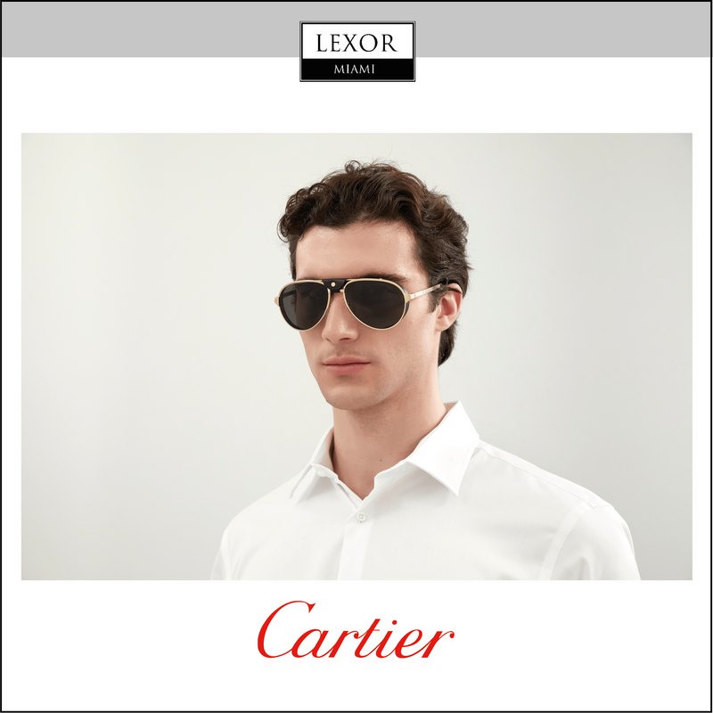 Cartier CT0296S-001 Santos de Cartier Unisex Sunglasses